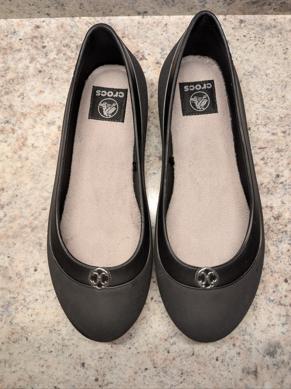 Crocs Women's Black Ballet Flats